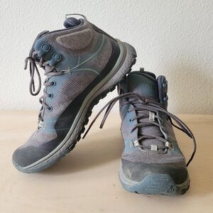 Keen Terradora II Mid Boot Waterproof Dry Hiking Boots Blue Grey Trail